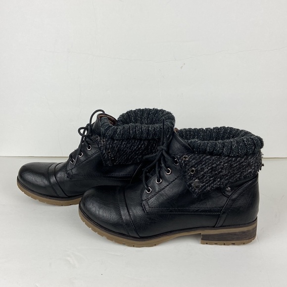 Refresh Womens Black Ankle Booties Size 8.5 - Picture 10 of 16